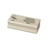 Tampons Encreurs Le mignon secrétaire oiseau écrire des notes dessi (Tampon)