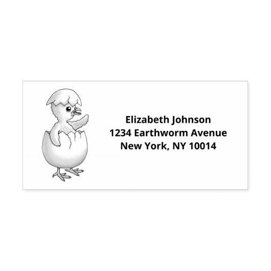 Tampons Encreurs Le nouveau poussin de Pâques éclos (Impression)