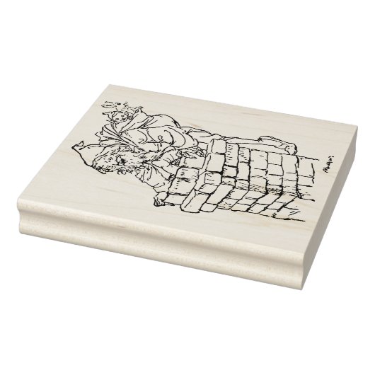 Tampons Encreurs Le Père Noël descend la cheminée (Tampon)