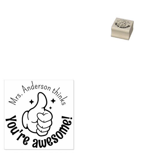 Tampons Encreurs Le professeur personnalisé Vous êtes des pouces gé (Tamponné)