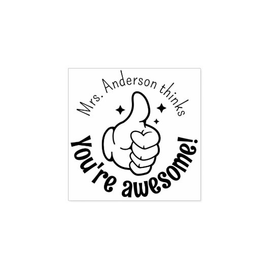 Tampons Encreurs Le professeur personnalisé Vous êtes des pouces gé (Impression)