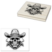 Tampons Encreurs Le squelette de cowboy (Tamponné)