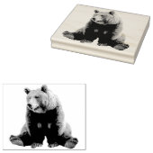 Tampons Encreurs Le Timbre de l'ours brun détendu (Tamponné)