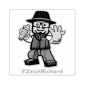 Tampons Encreurs Le Timbre officiel Richard de 3 pouces ! #3inchRic (Impression)