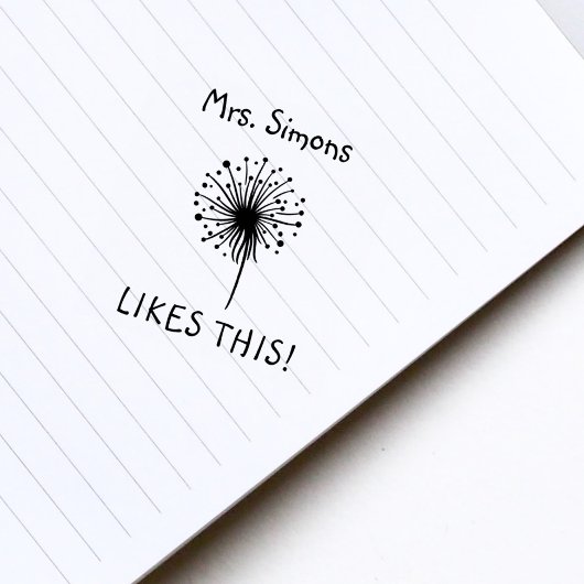 Tampons Encreurs L'enseignant aime ça récompense Dandelion