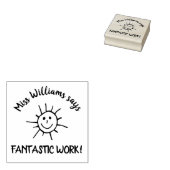 Tampons Encreurs L'Enseignant Dit Fantastique Travail Louer Bois Ar (Tamponné)