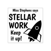 Tampons Encreurs L'Enseignant Personnalisé Dit Que Le Travail Stell (Impression)