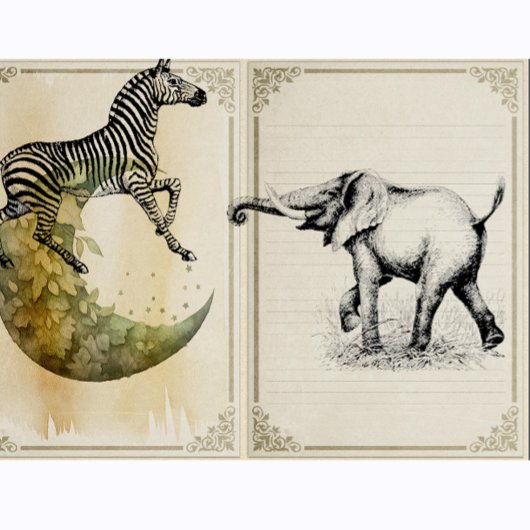 Tampons Encreurs Les animaux éléphants Safari