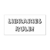 Tampons Encreurs Les Bibliothèques Régissent ! Stamp (Impression)