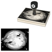 Tampons Encreurs Les chauves-souris sur la lune à l'Halloween (Tamponné)