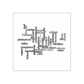 Tampons Encreurs Les éléments les plus courants Mot Cloud Chimie (Impression)