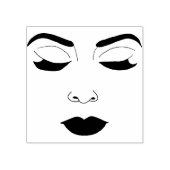 Tampons Encreurs Les femmes face les yeux fermés maquillage beauté (Impression)