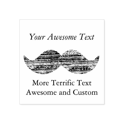 Tampons Encreurs Letterpress-Ish Mustache (ou autre graphique) Pers (Impression)