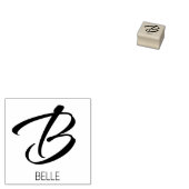 Tampons Encreurs Lettre B Monogramme Timbre en caoutchouc personnal (Tamponné)