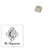 Tampons Encreurs Lettre C Nom du monogramme initial élégant (Tamponné)