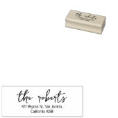 Tampons Encreurs Lettre calligraphie simple Adresse de retour (Tamponné)