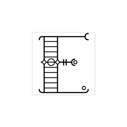 Tampons Encreurs LETTRE carré Art déco E MONO (Impression)