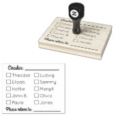 Tampons Encreurs Lettre circulaire Modèle 10 Personnes n'importe qu (Tamponné)