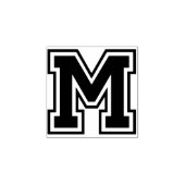 Tampons Encreurs LETTRE Classique M INITIALE (Impression)