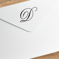 Lettre D de la police de caractères à monogramme f