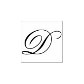 Tampons Encreurs Lettre de script monogramme D (Impression)