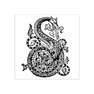 Tampons Encreurs Lettre décorative Vintage S Dragon