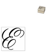 Tampons Encreurs Lettre E de monogramme fantaisie à modifier (Tamponné)