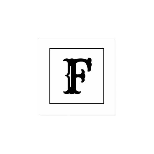 Tampons Encreurs Lettre F 1 Pouce Timbre En Caoutchouc (Impression)