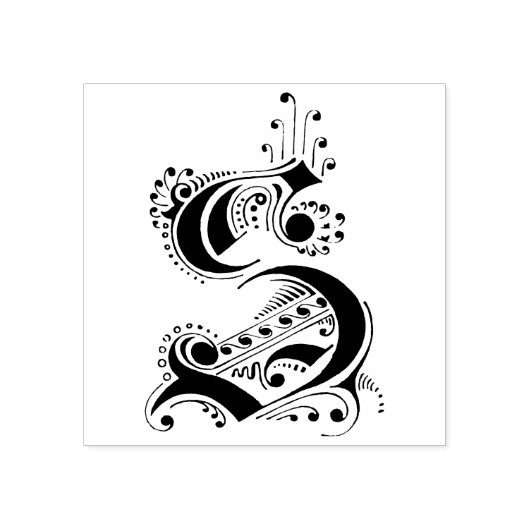 Tampons Encreurs Lettre fantaisie S (Impression)