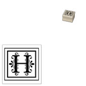 Tampons Encreurs Lettre H Monogramme (Tamponné)