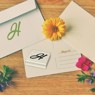 Tampons Encreurs Lettre initiale H monogramme