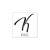 Tampons Encreurs Lettre K Monogramme Timbre en caoutchouc personnal (Impression)