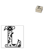 Tampons Encreurs Lettre L Monogramme Floral (Tamponné)