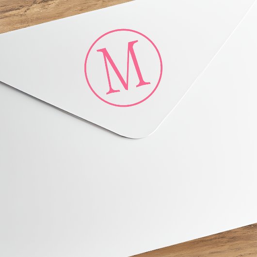 Tampons Encreurs LETTRE MAJUSCULE ARRONDISSÉE Cercle MONOGRAPHIQUE