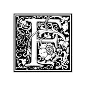 Tampons Encreurs Lettre monogramme décorative F (Impression)