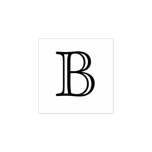 TAMPONS ENCREURS LETTRE MONOGRAPHIQUE CLASSIQUE B 1 POUCE (Impression)