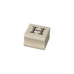 TAMPONS ENCREURS LETTRE MONOGRAPHIQUE CLASSIQUE H 1 POUCE