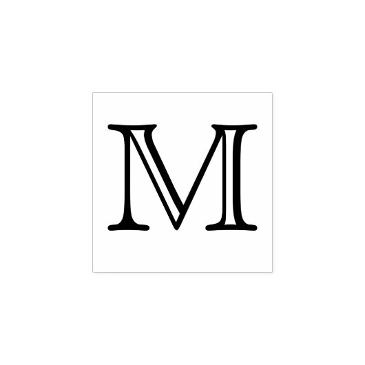 TAMPONS ENCREURS LETTRE MONOGRAPHIQUE CLASSIQUE M 1 POUCE (Impression)
