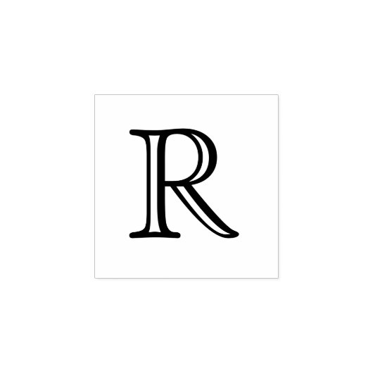 TAMPONS ENCREURS LETTRE MONOGRAPHIQUE CLASSIQUE R 1 POUCE (Impression)