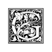 Tampons Encreurs LETTRE MONOGRAPHIQUE décorative G (Impression)