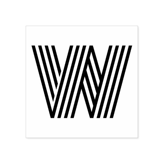 Tampons Encreurs LETTRE MONOTAINE W TITRE EN caoutchouc (Impression)