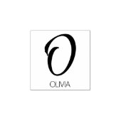 Tampons Encreurs Lettre O Monogramme Timbre en caoutchouc personnal (Impression)