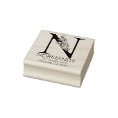 Tampons Encreurs Lettre principale florale - N - monogramme (Tampon)
