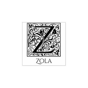 Tampons Encreurs Lettre Z Vintage Première lettre avec nom personna