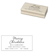 Tampons Encreurs Lettres modernes Joyeux Noël Nom de famille (Tamponné)