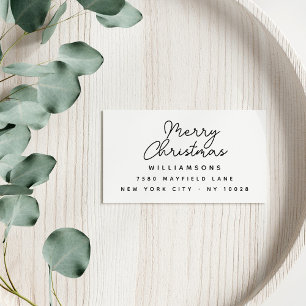 Tampons Encreurs Lettres modernes Joyeux Noël Nom de famille