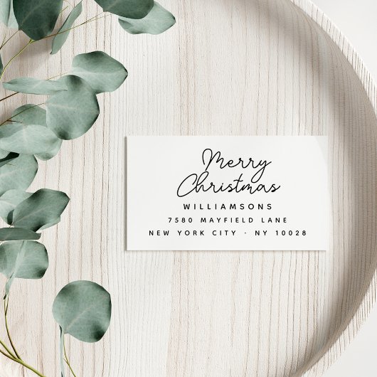 Tampons Encreurs Lettres modernes Joyeux Noël Nom de famille