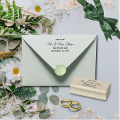 Tampons Encreurs Lettres noires simples et élégantes