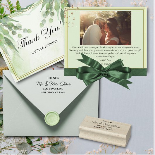 Tampons Encreurs Lettres noires simples et élégantes