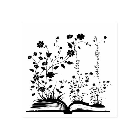 Tampons Encreurs librairie Book Bloom Ex (Impression)